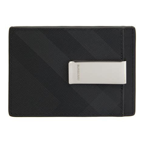 burberry card holder with print|Burberry card holder money clip.